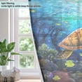 thumbnail image 4 of Turtles Corals Waterweed Blackout Curtains Thermal Insulation 63 inch Grommet for Bedroom Living Room Bathroom Kitchen Windows 2 Pack, 4 of 6
