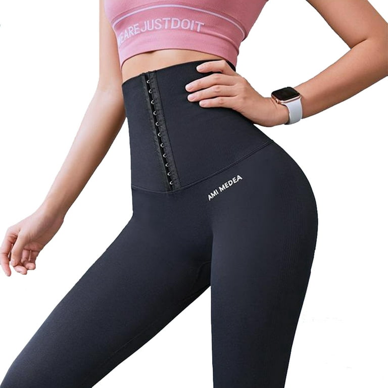 PUYA Yoga Pants Tummy Control Waist Corset for Women High-waisted