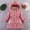 Pink, variant on Liyamei Kids Toddler Unisex Patchwork Spring Winter Cute Coat Fleece Hooded Padded Jacket Outwear Clothes Girls Hooded Winter Coat Size M-120