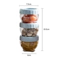 thumbnail image 2 of Pequeños contenedores apilables para almacenar alimentos, tamaño mini, para frutos secos, caramelos, salsas y aperitivos, 2 of 5