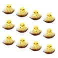 thumbnail image 4 of Mini modelo de decorativos de Pascua de 12 piezas, estatuilla de nido de huevos de Micro paisaje Estatuillas de lindos para, 4 of 9