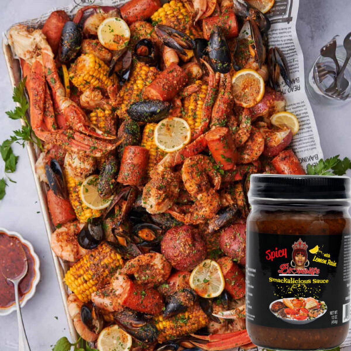 Smackalicious Sauce (Spicy) with Lemon Rain