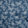 thumbnail image 1 of oneOone Cotton Flex Navy Blue Fabric Butterflies Dress Material Fabric Print Fabric By The Yard 40 Inch Wide-S6, 1 of 1