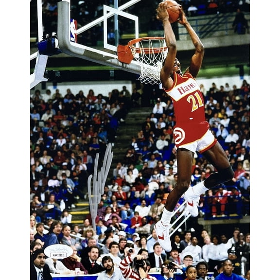 Dominique Wilkins Signed Autographed 8x10 Photo JSA Authentication 4