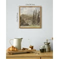 thumbnail image 3 of Drsoum Farmhouse Wall Art Village Wall Prints Modern Farmhouse Bathroom Office Decor 12x12in Natural Framed, 3 of 6