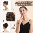 thumbnail image 4 of Natural Looking Messy Ball Head Hairpin, High Temperature Silk Hair Bun Accessory for Everyday & Formal Wear - Multiple Colors Available, 4 of 6