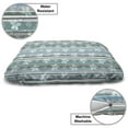 thumbnail image 3 of Floral Pet Bed, Abstract Cold Colored Flower Petals Pattern with Circling Blooms on Vertical Stripes, Resistant Pad for Dogs and Cats Cushion with Removable Cover, 24" x 39", Multicolor, by Ambesonne, 3 of 4
