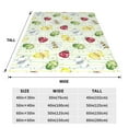 thumbnail image 3 of Bixox Fleece Blanket Insects Pattern Super Soft Double-Sided Microfiber Flannel Blanket for Sofa, Bed, Couch,Suitable for All Seasons -, 3 of 5