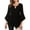 Black, variant on Women's Satin Silky Cowl Neck Drape Ruched Front Long Sleeve Blouse Shirt Top Casual Dressy Loose Clothing