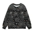 thumbnail image 2 of Odeerbi Toddler Girls Crewneck Sweatshirts Halloween Pullover Sweatshirts 1-12 Years Kids Oversized Sweatshirt Fashion Long Sleeve Pullover Tops Black, 2 of 8