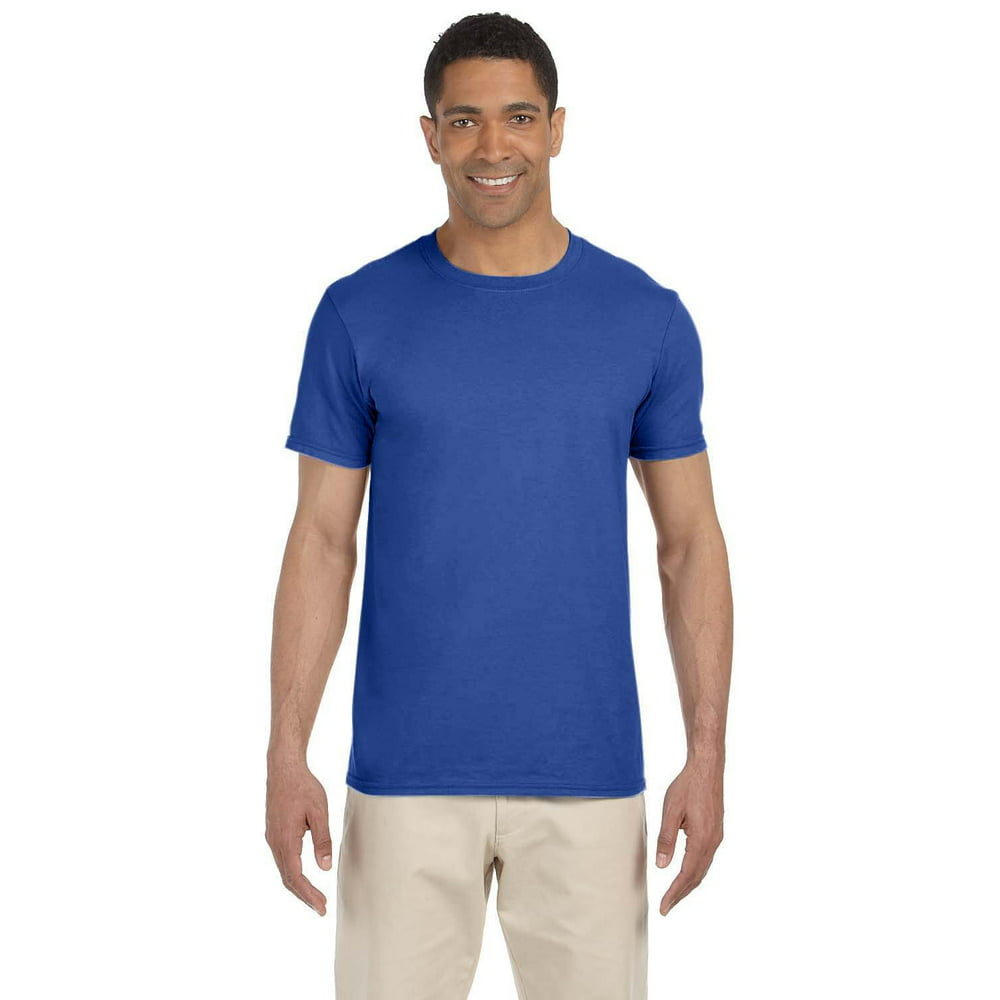 Gildan - The Gildan Adult Softstyle 45 oz T-Shirt - METRO BLUE - M ...
