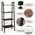 thumbnail image 6 of Spaco 4-Tier Bookshelf, Ladder Shelf, Wood Bookcase with Steel Frame, Flower Standing Shelf Units Storage Rack for Home Office Living Room Bathroom, 6 of 10