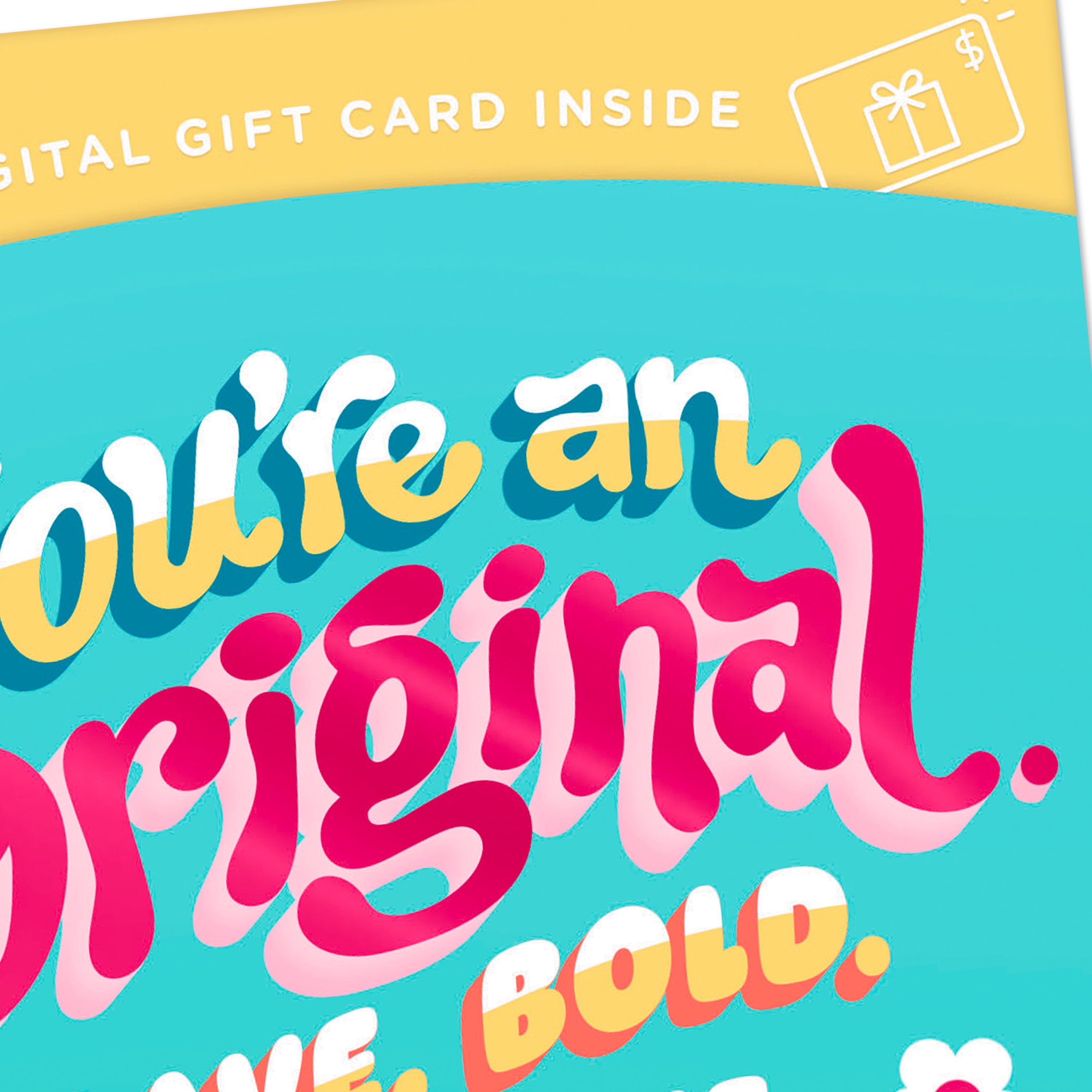 Hallmark Gift Card Greeting Birthday Card for Kids (You're an Original)