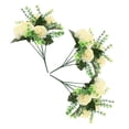 thumbnail image 3 of Ramo de 3 hortensias artificiales: hortensias artificiales realistas para sala de estar, oficina, centros de mesa de boda y arreglos florales DIY., 3 of 6