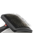 thumbnail image 3 of Jeffers Pet Dual Level Pin Universal Slicker Brush for Dogs, Cats & Small Pets - Curved Grooming Brush with Long & Short Pins for Shedding, Detangling, Finishing - Remove Mats & Dead Coat - Large, 3 of 5