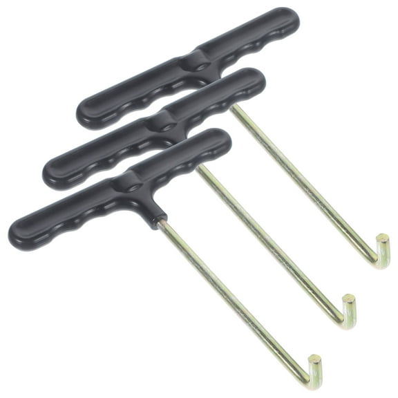 3 Pcs Trampoline Spring Hand Hook Hooks Spring Puller Trampoline Supply Hockey Laces Hook