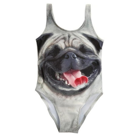 Kids Girls Bikini Swimwear Cute Animal Swimming Bathing Suit Swimsuit