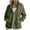 Army Green, variant on Timegard Womens Sweatshirts Drawstring Zip up Hoodies Jacket Oversized Casual Loose Pullover with Pockets