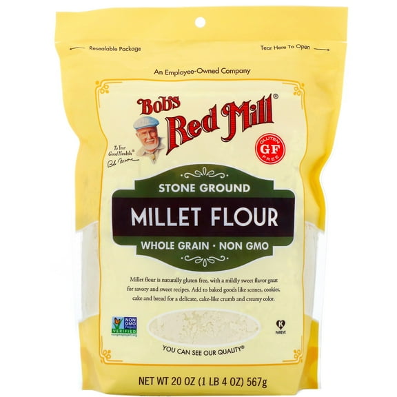 Bob's Red Mill - Gluten-Free Millet Flour - 20 oz. Pack of 4