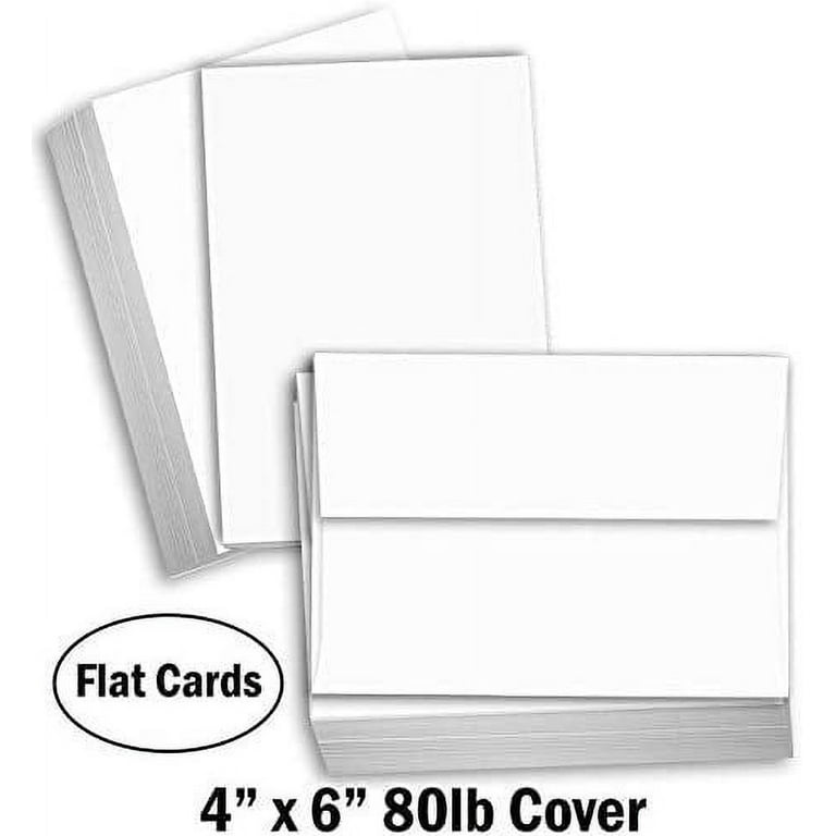 Hamilco Card Stock Blank Cards with Envelopes 4x6 Black Colored