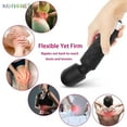 thumbnail image 2 of BadPiggies Personal Wand Massager Rechargeable Handheld Muscle Massager, 20 Vibrating Patterns 8 Speeds Potable for Back Neck Shoulder Sports Recovery, Purple, 2 of 6