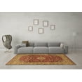 thumbnail image 3 of Ahgly Company Indoor Square Medallion Brown Traditional Area Rugs, 7' Square, 3 of 4