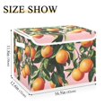 thumbnail image 5 of Yayeee Collapsible Cube Storage Bin with Lid Fabric Closet Decorative Basket with Handles, Vibrant Oranges, 5 of 7