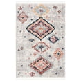 thumbnail image 2 of SAFAVIEH Morocco Audra Abstract Geometric Polyester Area Rug, Cream/Multi, 5'1" x 7', 2 of 9