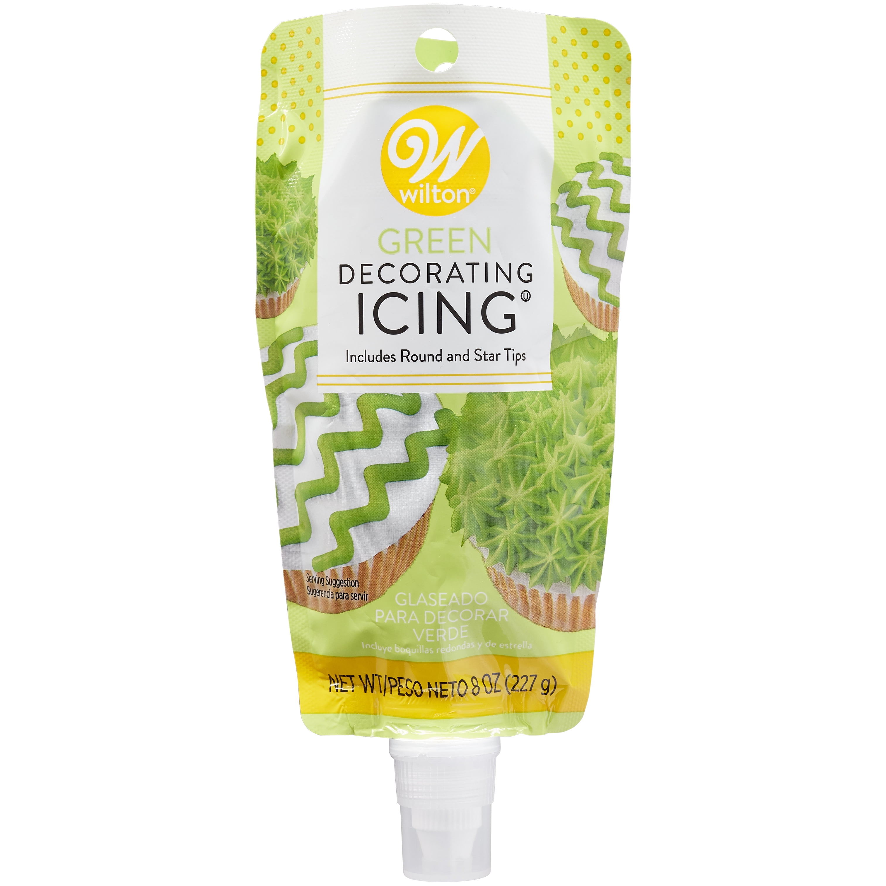 Wilton Green Icing Pouch with Tips, 8 oz.