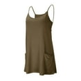 thumbnail image 5 of Yubnlvae Athletic Romper Dress for Women - Sleeveless Workout Outfits (Built-In Shorts, Vacation & Gym Wear) Green L, 5 of 8