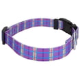 thumbnail image 4 of Deluxe Grape Plaid Dog Collar Limited Edition - Made in The U.S.A., 4 of 5