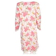 thumbnail image 6 of JEFFRICO Womens Long Sleeve Nightgowns Front Side Pocket Sleepwear Soft Pajama Dress Nightshirts, 6 of 6