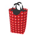 thumbnail image 1 of DouZhe 50L Rectangular Laundry Basket, Usa America Patriotism Red Prints Waterproof Foldable Laundry Hamper with Aluminum Handles, 1 of 6