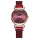 thumbnail image 1 of Reloj de cuarzo informal para mujer con esfera redonda y correa de aleación de moda (rojo), 1 of 3