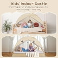 thumbnail image 5 of Twin Size Bed Tent Canopy - Pop Up Privacy Sleeping Tent with 2 Doors, Dream Tent Light Reducing & Breathable Design, Indoor Bed Tent for Adult Portable Frame, 75 x 39 x 44 Inches, Beige, 5 of 8