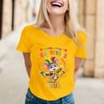 thumbnail image 2 of XAOFW Women's T-Shirts Carnival Short Sleeve Crewneck Cartoon Print T Shirt Everyday Wear Relaxed Fit Tee Shirts Holiday Vacation Comfortable Stylish Tops, 2 of 6