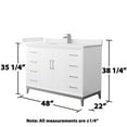 thumbnail image 5 of Wyndham Collection Wch818148s-Vca-Unsmxx Amici 48" Free Standing Single Basin Vanity Set -, 5 of 7