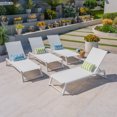 thumbnail image 6 of Mesa Outdoor Mesh Chaise Lounge, Set of 4, White, 6 of 10
