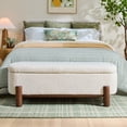 thumbnail image 2 of Better Homes & Gardens Adlin Storage Bench, Cream Boucle, 2 of 6