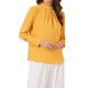 thumbnail image 4 of BLUSA DE CHIFFON CON CUELLO ALTO INSPIRADA EN CHIC OTOÑO INVIERNO PARA MUJERES, CAMISA DE MANGA LARGA DE NEGOCIOS CASUAL TAMAÑO S, COLOR AMARILLO, 4 of 6