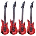 thumbnail image 1 of Red Musical Instrument Set 4 Guitars Inflatable For Kids Performances Portable For Carnivals And Holiday Decorations, 1 of 2