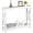 White, variant on WDZS Console Table 39.4”, 2-Tier Narrow Sofa Side Table with Storage Shelf, Entrance Table for Hallway/Foyer/Living Room/Corridor/Office,Brown