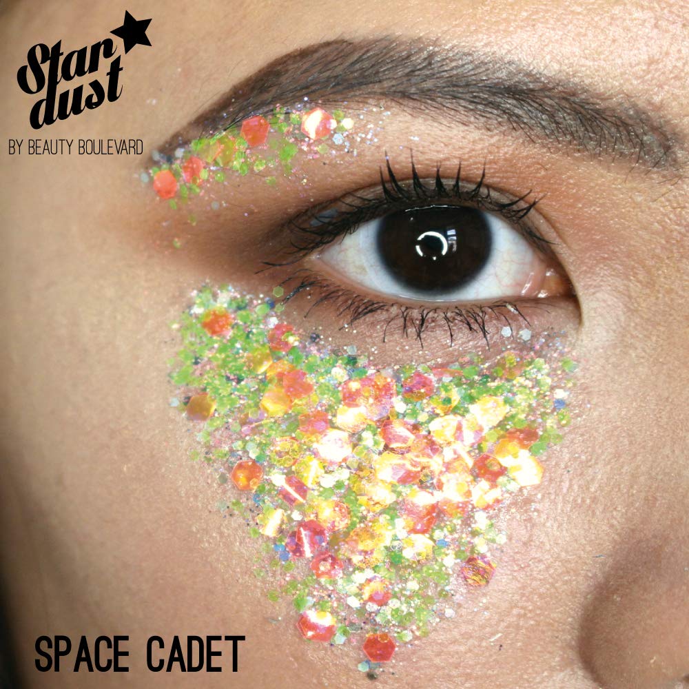 Beauty BLVD Stardust Face & Body Glitter – Glitzerstaub-Set „Babylon Zoo“ Mit Gel & Pinsel