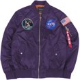 thumbnail image 1 of CORIRESHA Chaquetas bomber ajustadas para hombre Apollo NASA, 1 of 6