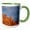 Green/White, variant on 3drose, Fisher Towers in Evening Light Near Moab, Utah, Usa - Us45 Cha0294 - Chuck Haney, 11oz Two-tone Yellow Mug