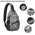 thumbnail image 3 of Retro Style Travel Sling Backpack for Women Men, Earthy Boho Small Shoulder Pack for Photography & Commuting, 3 of 3