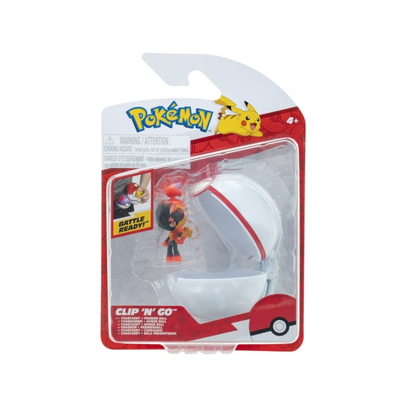 Pokemon Clip ‘N’ Go Charcadet and Premier Ball - Includes 2 inch Battle Figure and Premier Ball Accessory