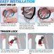 thumbnail image 4 of Bin Lid for Dyson V7 V8 SV10 SV11 Vacuum Canister Replacement Dust Cup Top Cover with Trigger Lock D, 4 of 5