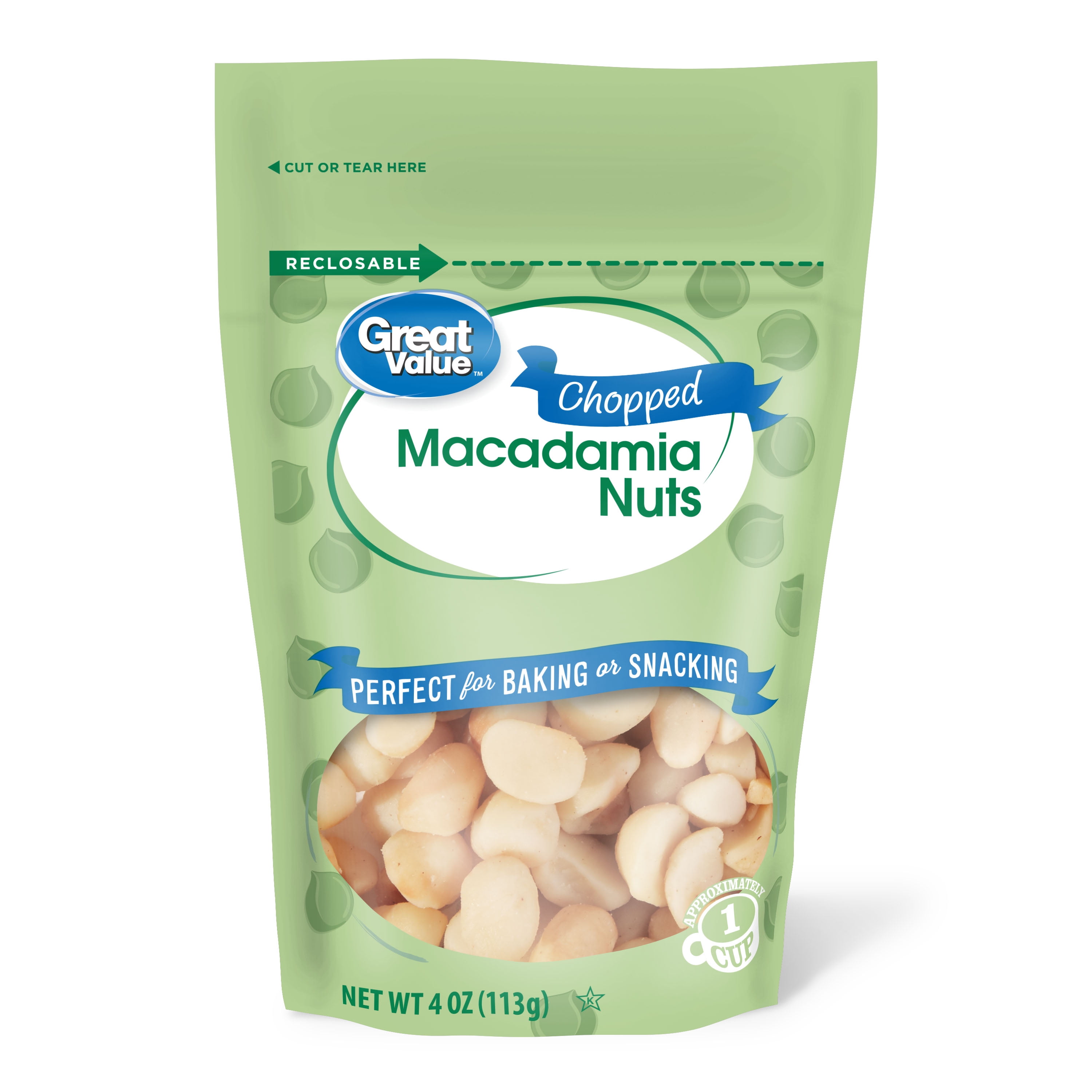 Great Value Gv Macadamia Nuts, 4 oz