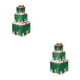 thumbnail image 2 of Yuarrent Cajas de regalo de Navidad para niños, 3 uds., cajas de papel para vacaciones al aire libre, organizadores de dulces decorativos, Verde S 2piezas, 2 of 6